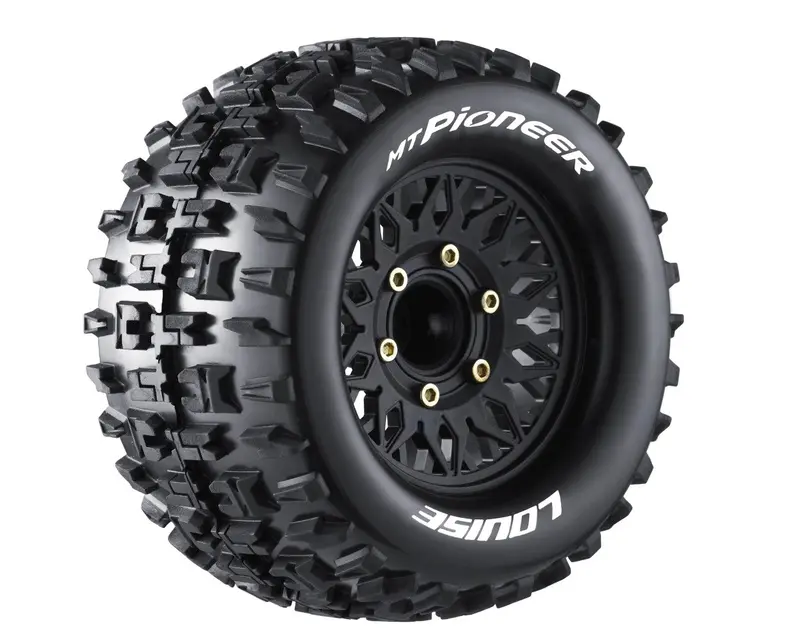 Louise R/C - Mt-Pioneer Soft, 1/10 Monster Truck Tires, 0 & 1/2 " Offset, 12, 14, 17Mm Removable Hex 1
