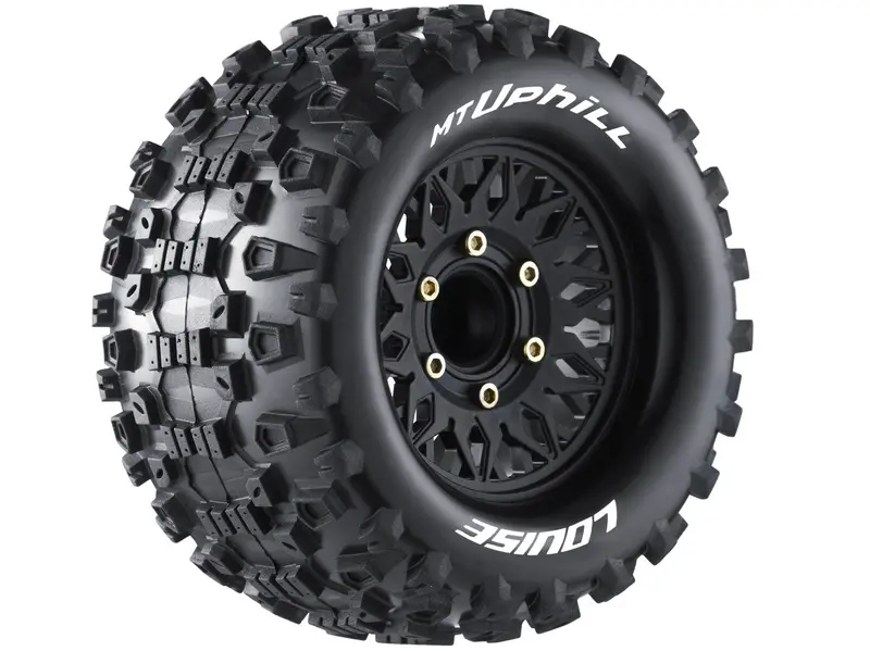 Louise R/C - Mt-Uphill Soft, 1/10 Monster Truck Tires, 0 & 1/2 " Offset, 12, 14, 17Mm Removable Hex 1