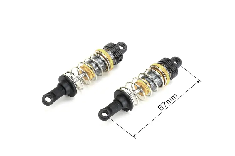 Louise R/C - T410 Rally Aluminum - Front Shocks, 2Pcs 1