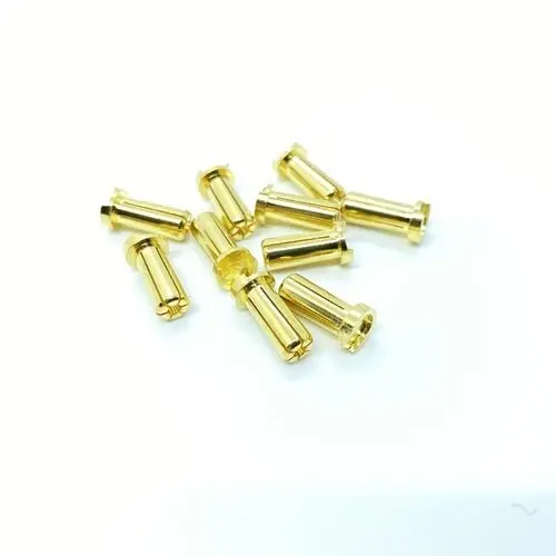 Maclan Racing - Maclan Max Current 5Mm Low Profile Gold Bullet Connectors, (10Pcs) 1