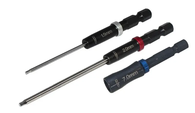 Mip - Moore's Ideal Products - Speed Tip Hex Driver Wrench Set Gen 2, 1.5Mm, 2.0Mm Hex Wrench & 7.0Mm Nut Driver 1