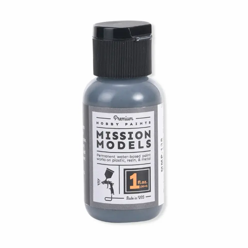 Mission Models - Acrylic Model Paint, 1Oz Bottle Extra Dark Sea Grey Raf 1