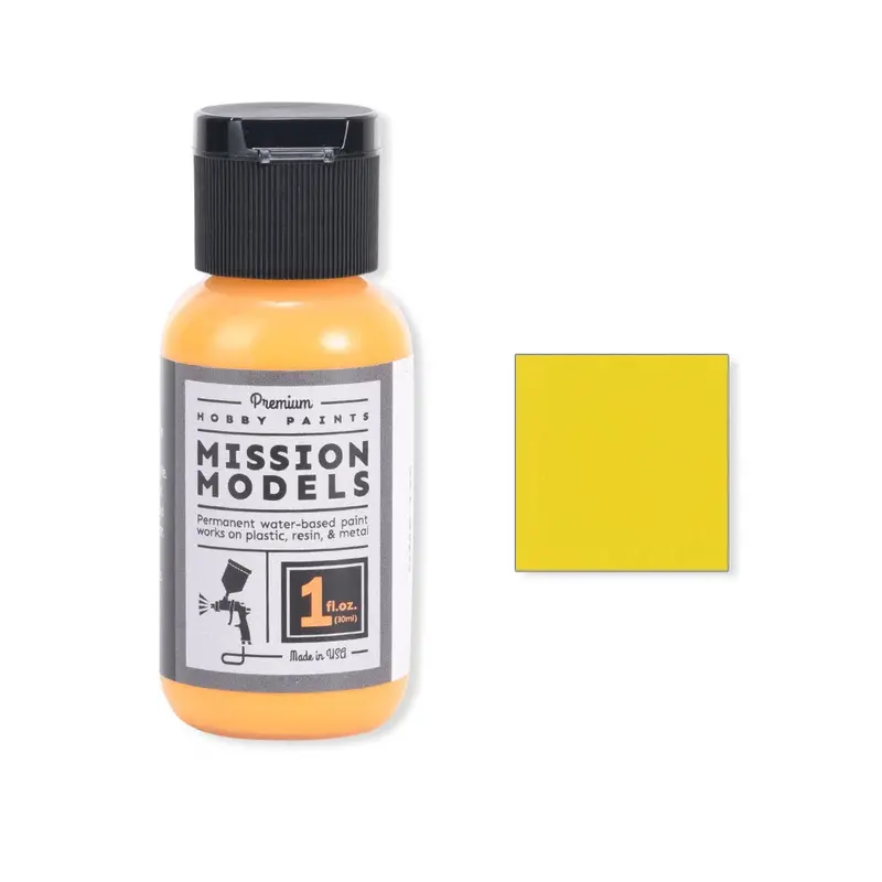 Mission Models - Acrylic Model Paint, 1Oz Bottle Farm Tractor Yellow 1