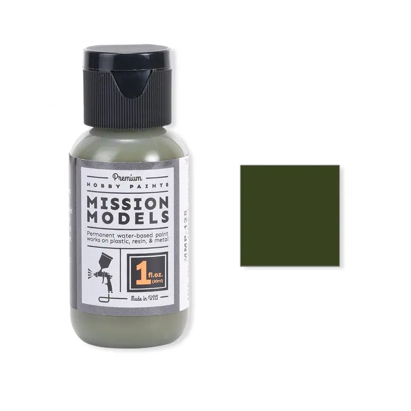 Mission Models - Acrylic Model Paint, 1Oz Bottle Idf Green (Merkava Modern Afv) 1