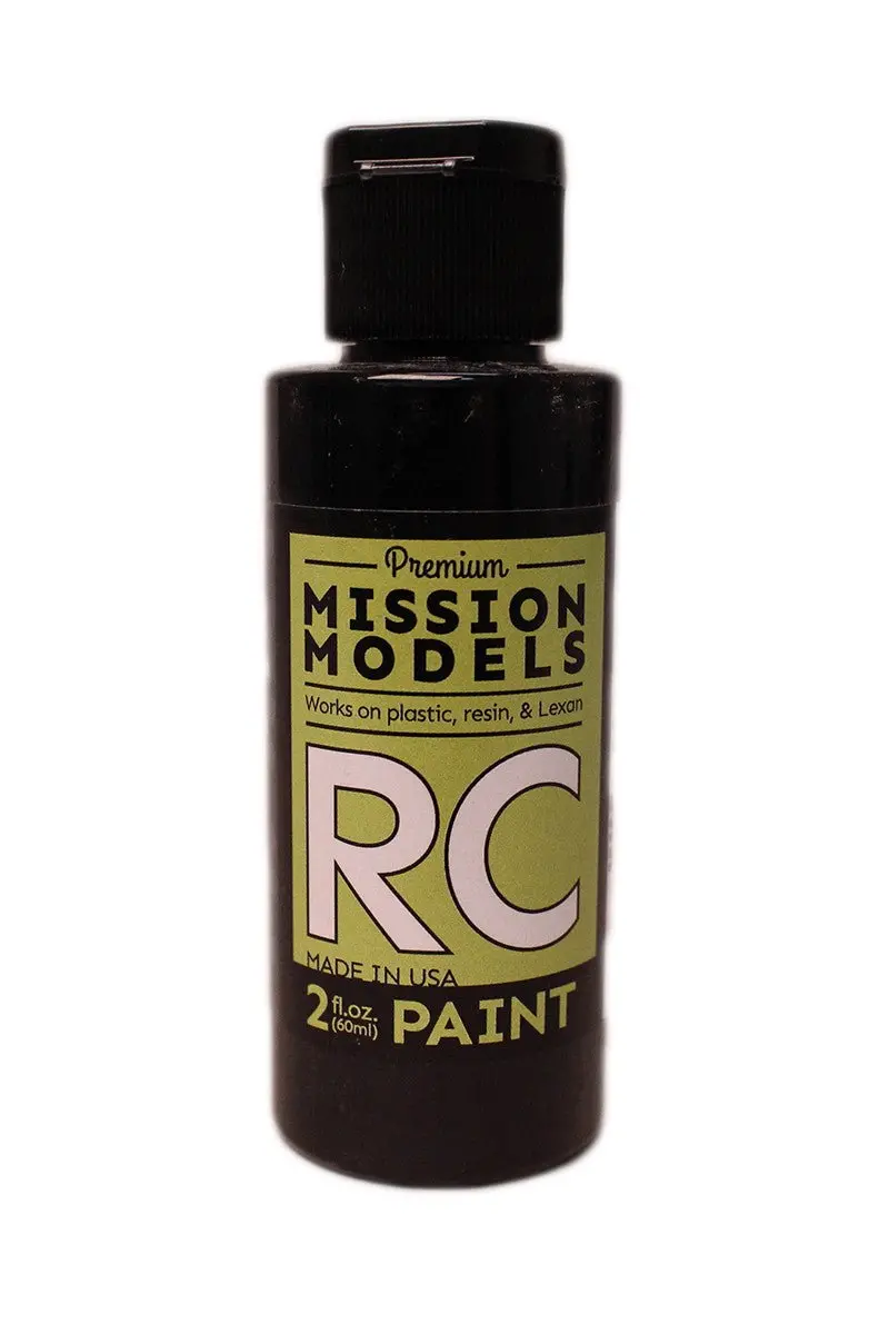 Mission Models - Water-Based Rc Paint, 2 Oz Bottle, Black 1