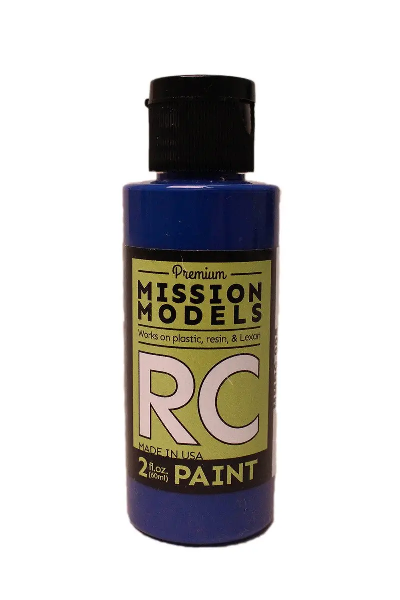 Mission Models - Water-Based Rc Paint, 2 Oz Bottle, Blue 1