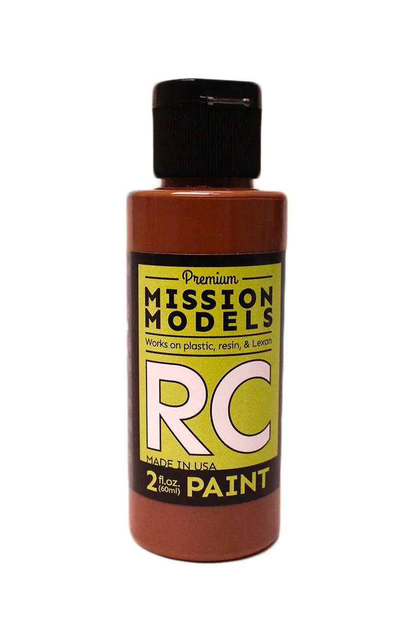 Mission Models - Water-Based Rc Paint, 2 Oz Bottle, Brown 1