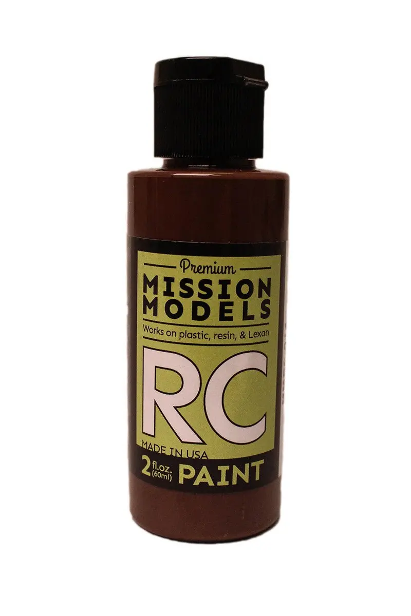 Mission Models - Water-Based Rc Paint, 2 Oz Bottle, Dark Brown 1