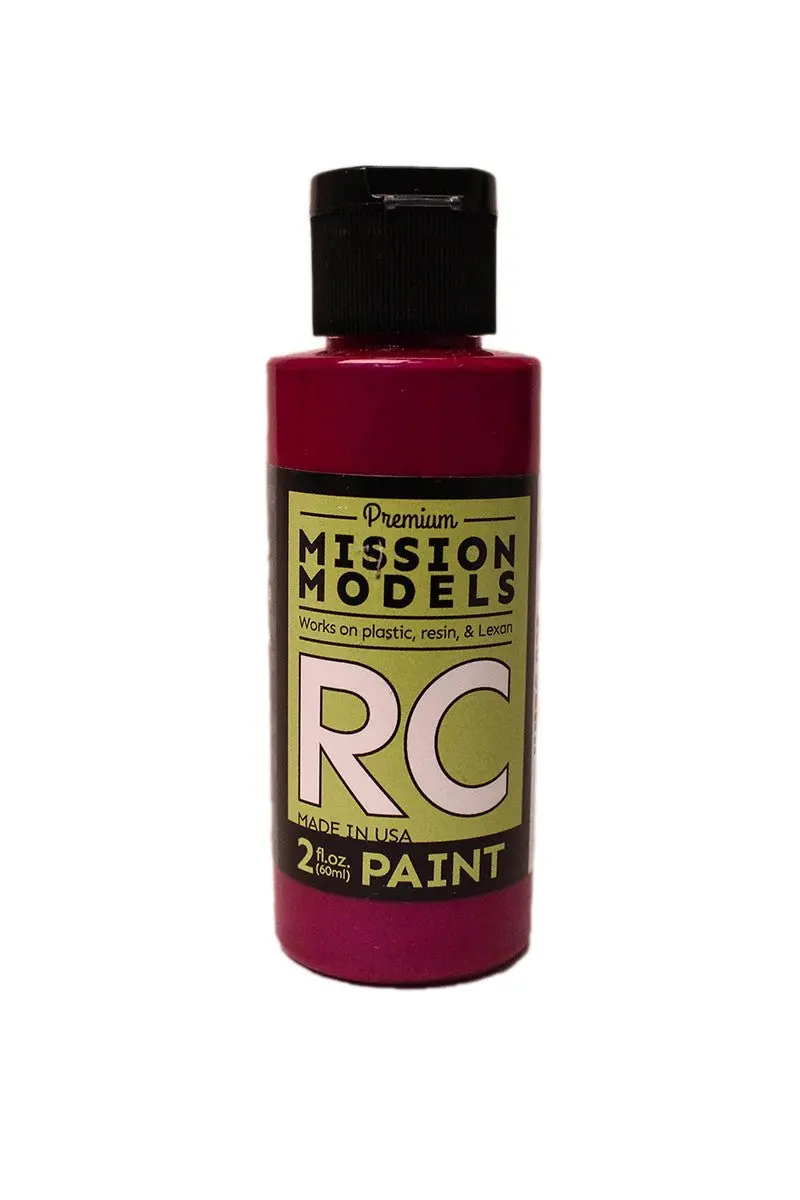 Mission Models - Water-Based Rc Paint, 2 Oz Bottle, Iridescent Candy Red 1