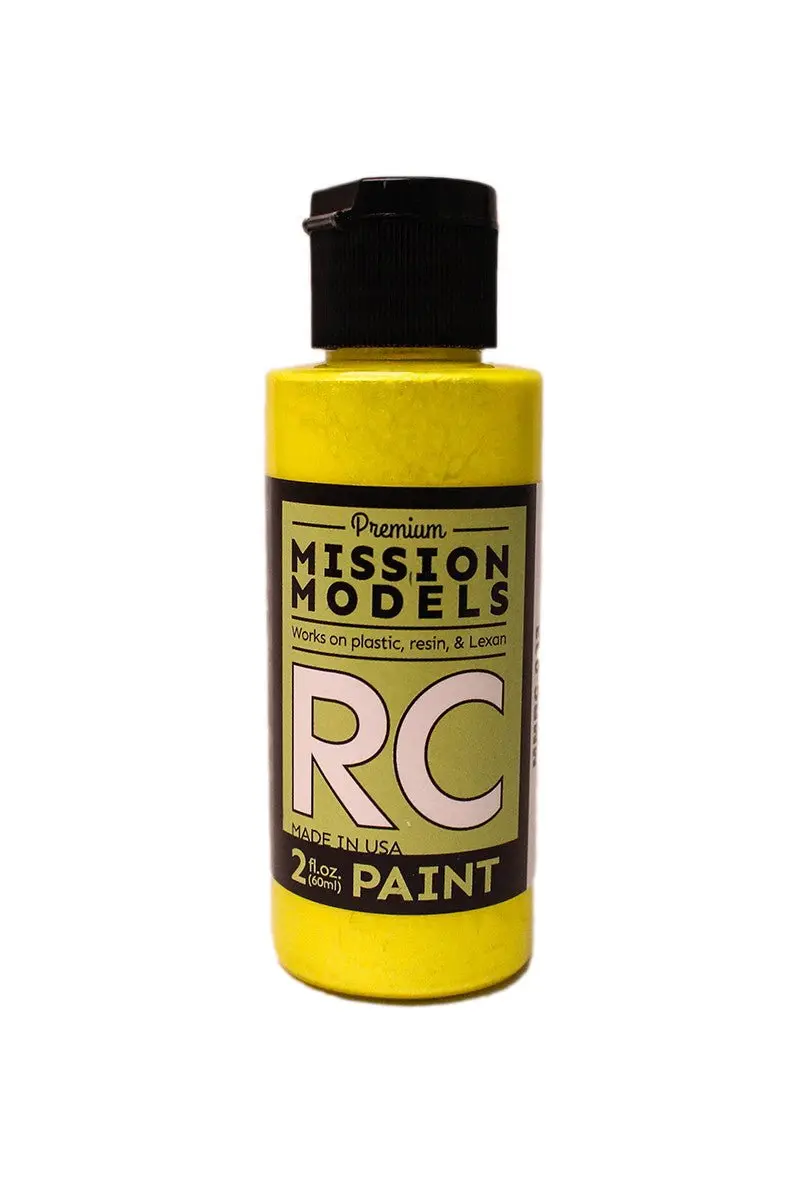 Mission Models - Water-Based Rc Paint, 2 Oz Bottle, Iridescent Yellow 1