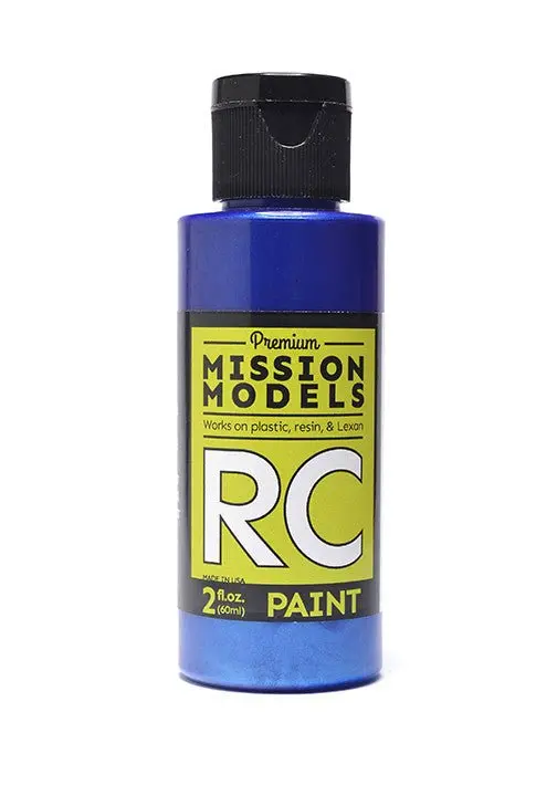 Mission Models - Water-Based Rc Paint, 2 Oz Bottle, Pearl Blue 1