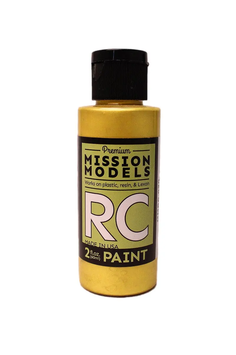 Mission Models - Water-Based Rc Paint, 2 Oz Bottle, Pearl Gold 1