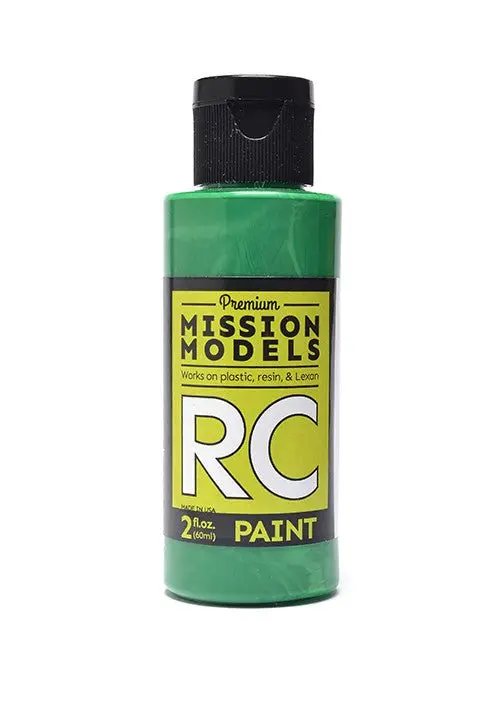Mission Models - Water-Based Rc Paint, 2 Oz Bottle, Pearl Green 1