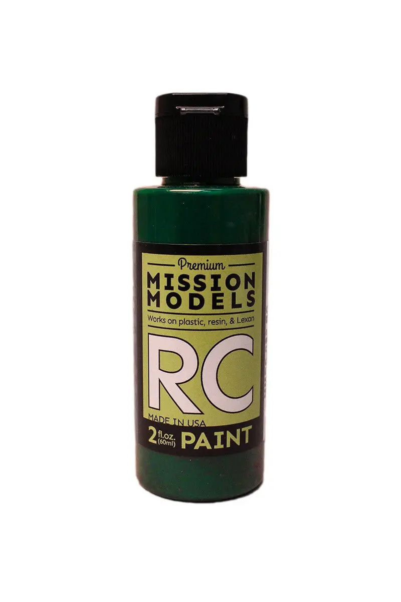 Mission Models - Water-Based Rc Paint, 2 Oz Bottle, Translucent Green 1