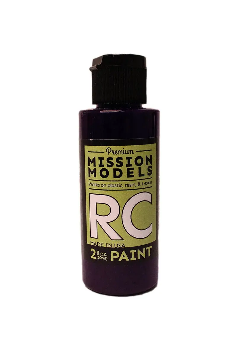 Mission Models - Water-Based Rc Paint, 2 Oz Bottle, Translucent Purple 1