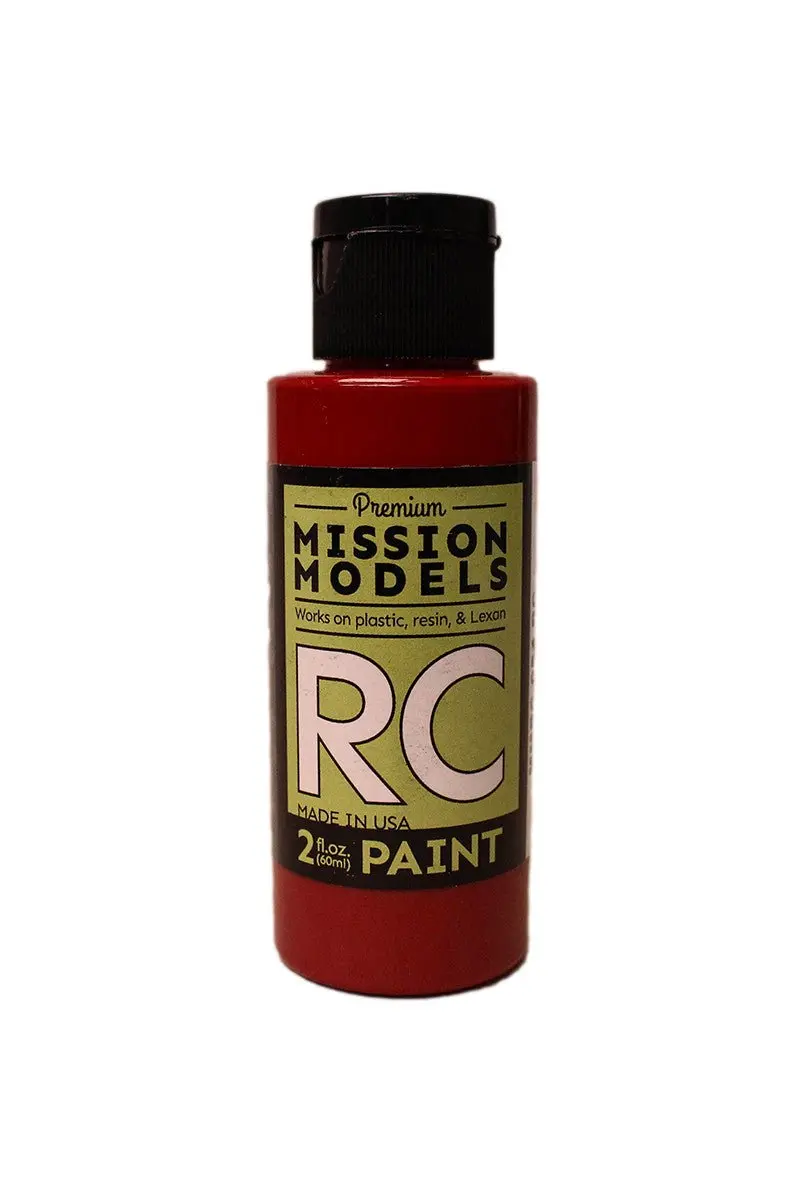 Mission Models - Water-Based Rc Paint, 2 Oz Bottle, Translucent Red 1