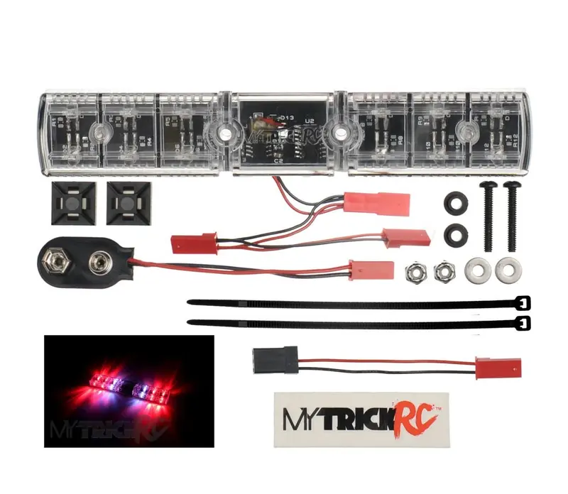 Mytrickrc - Fire Blaze Flasher - Realistic Flashing Light Bar - Red Leds 1