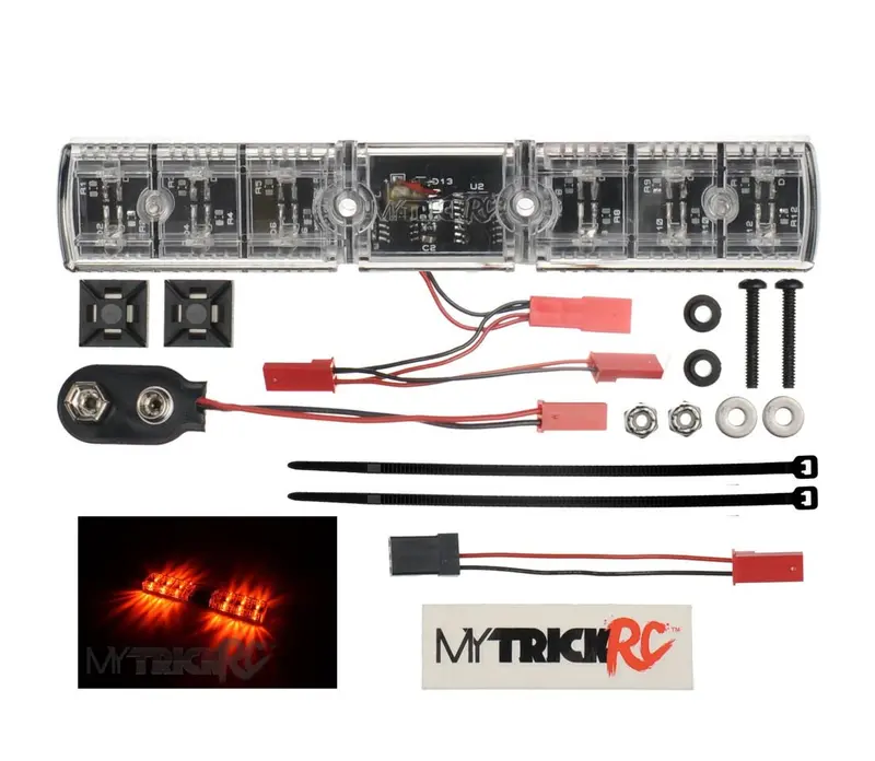 Mytrickrc - Utility Overhaul Flasher - Realistic Flashing Light Bar - Orange Leds 1