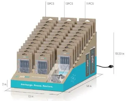 Pale Blue Earth - Pale Blue Battery Countertop Display Unit 1