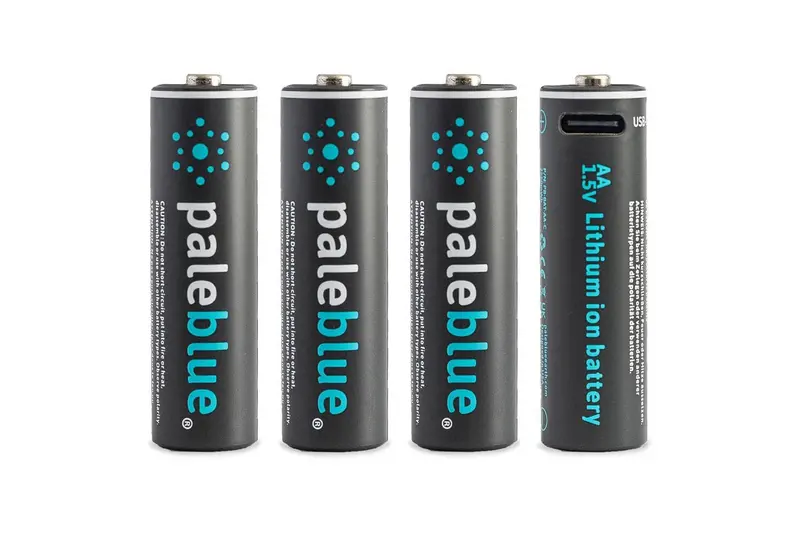 Pale Blue Earth - Pale Blue Lithium Ion Rechargeable Aa Batteries 4Pk 1