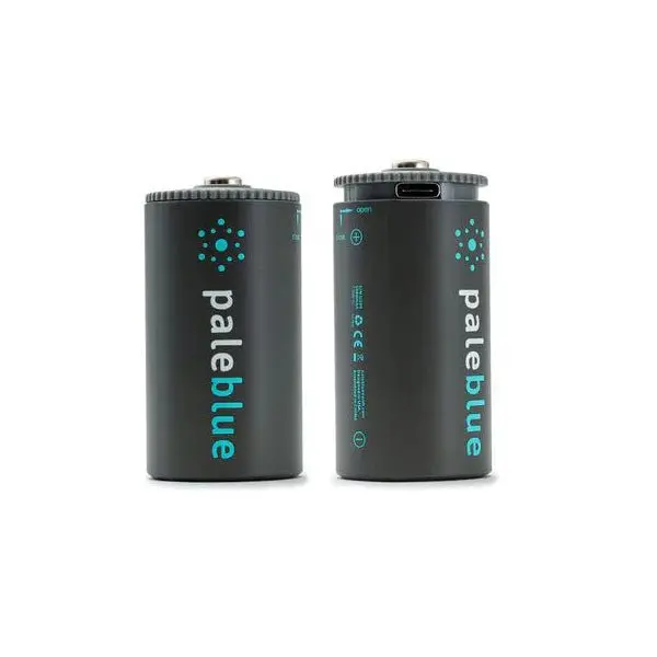 Pale Blue Earth - Pale Blue Lithium Ion Rechargeable D Batteries 2Pk 1