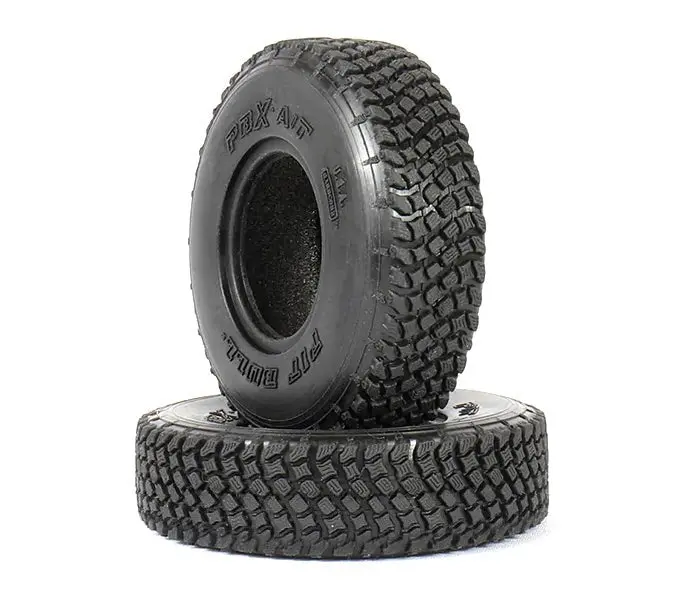 Pit Bull Tires - 1" Pbx A/T Scale Tires & Foam Inserts (2Pcs) 1