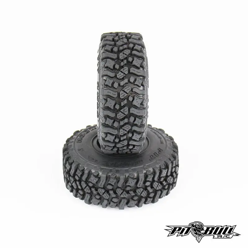 Pit Bull Tires - Rock Beast 1.55" Scale Tires, Alien Kompound, W/ Foam Inserts 1