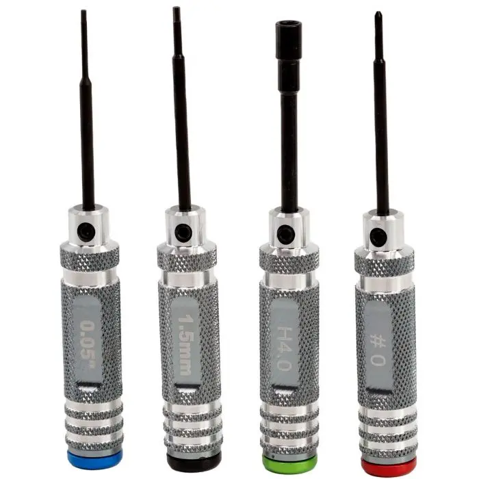 Power Hobby - 0.05" 1.5Mm Hex 4.0Mm Nut #0 Driver Tool Set, For 1/24 / Axial Scx24 1
