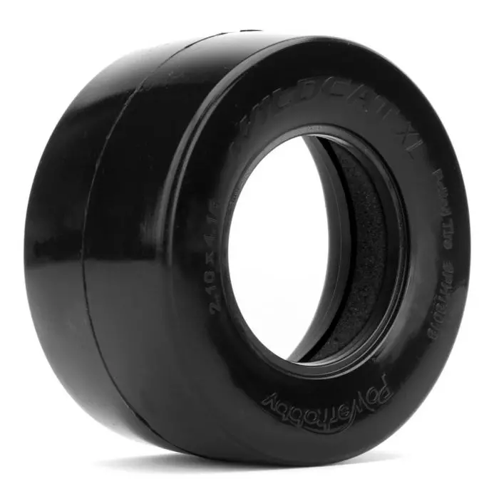 Power Hobby - 1/10 Wildcat Xl Wide Belted Rear 2.2"/3.0" Drag Racing Tires Soft 1