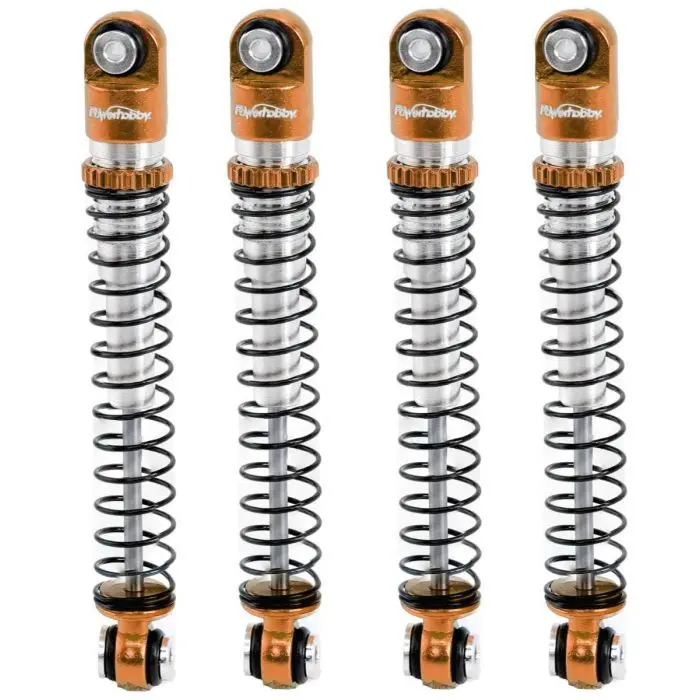 Power Hobby - 1/24 Aluminum 54Mm Long Travel Shocks, Bronze, For Axial Scx24 Jeep / Bronco 1