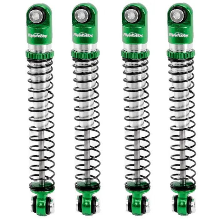 Power Hobby - 1/24 Aluminum 54Mm Long Travel Shocks, Green, For Axial Scx24 Jeep / Bronco 1