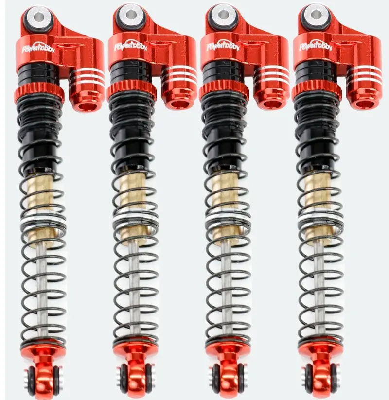 Power Hobby - 1/24 Aluminum 58Mm Long Travel Shocks, For Axial Scx24 Jeep, Bronco 1