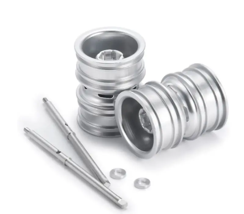 Power Hobby - 1/24 Axial Scx24 Aluminum Dually Wheels W/Driver Shaft 1