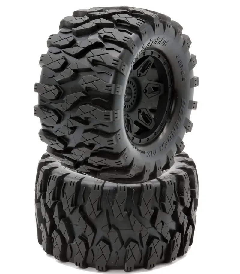 Power Hobby - 1/8 Defender Mx Belted All Terrain Tires Mounted 17Mm Traxxas Maxx 1