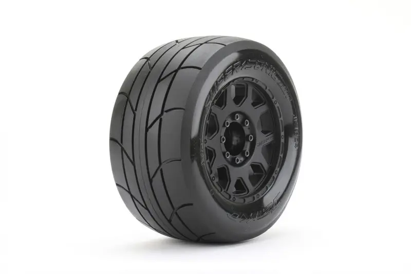 Power Hobby - 1/8 Mt 3.8 Super Sonic Belted Mounted Tires W/ Removable Hex Wheels 1