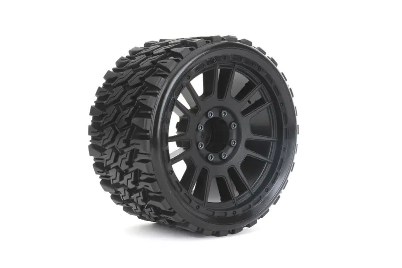 Power Hobby - 1/8 Mt 4.0 Prophet Belted Mounted Tires W/Removable Hex Wheels 1