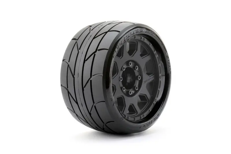 Power Hobby - 1/8 Sgt 3.8 Super Sonic Belted Mounted Tires W/ Removable Hex Wheels (2) 1
