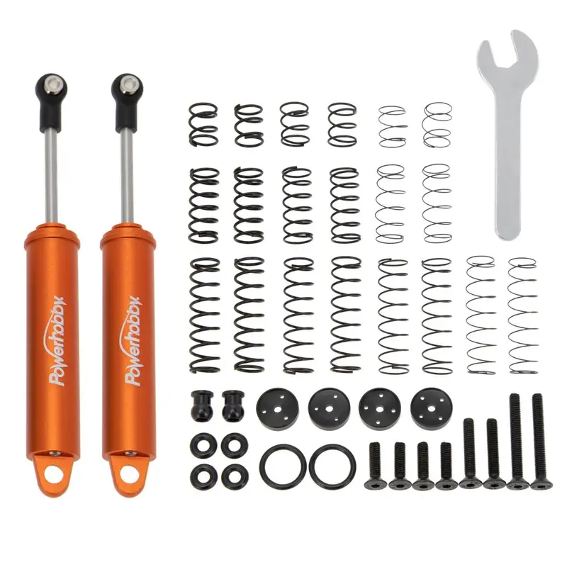 Power Hobby - 110Mm Promatics Two Stage Internal Stage Shocks, Orange, 2 Shocks 1
