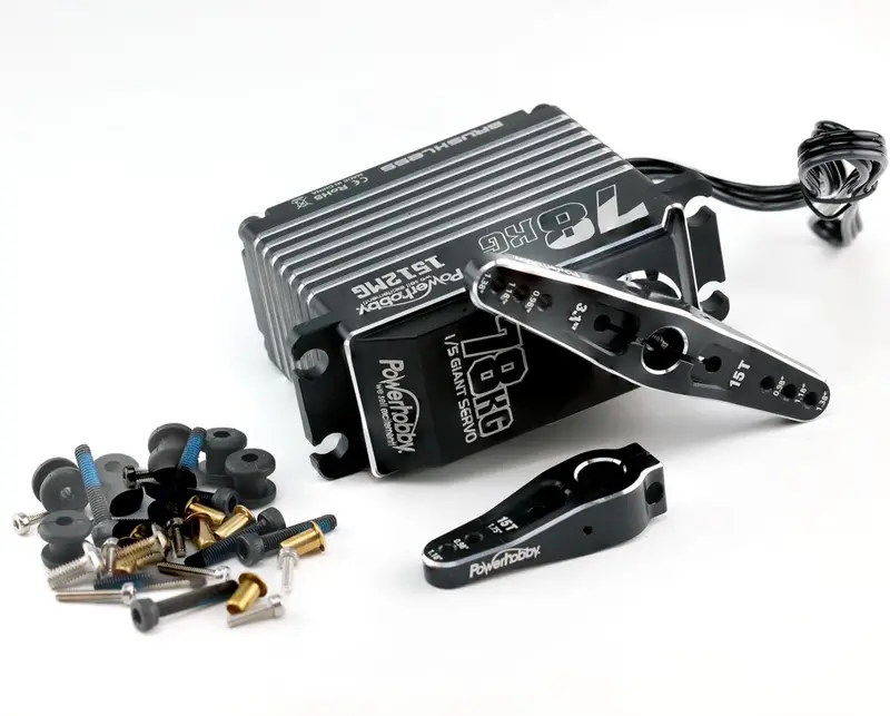 Power Hobby - 1512Mg 1/5 Alumminum Waterproof High Speed / Torque Brushless Servo 1