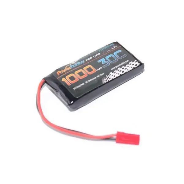 Power Hobby - 1S 3.7V 1000Mah 20C Lipo Battery With Jst Connector 1