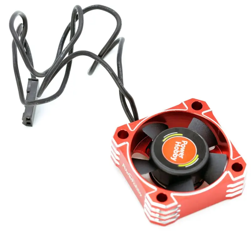 Power Hobby - 30X30x10 Tornado High Speed Aluminum Rc Cooling Fan 30Mm-Red 1