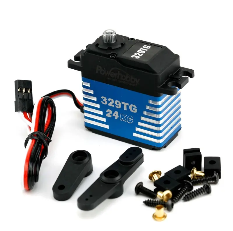 Power Hobby - 326Tg Aluminum High Torque Speed Titanium Gear Digital Servo, 1/10 1