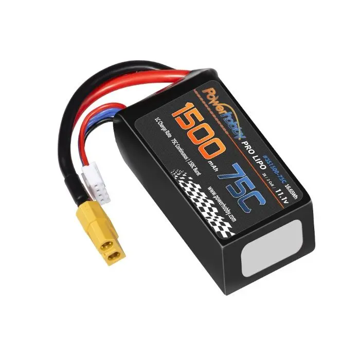Power Hobby - 3S 11.1V 1500Mah 75C Lipo Battery W Xt60 Plug 1