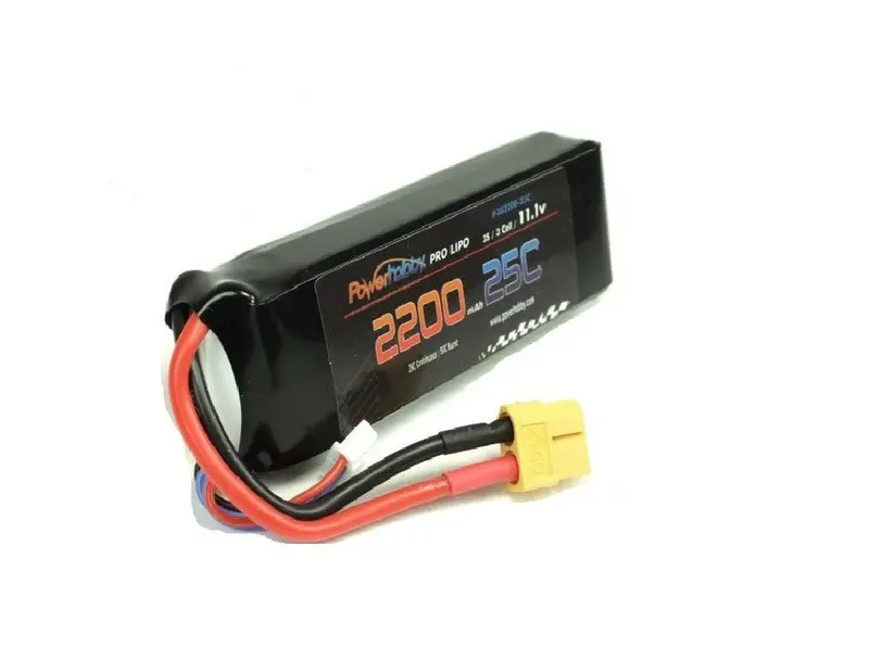 Power Hobby - 3S 11.1V 2200Mah 25C Lipo Battery Pack With Hardwired Xt60 Connector 1