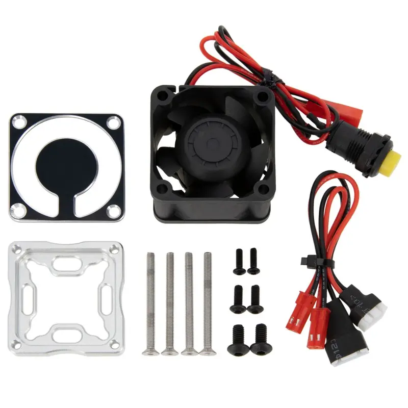 Power Hobby - 4028 Esc Cooling Fan, Silver, For Hobbywing Max6, Max8, Arrma 6S Firma 1