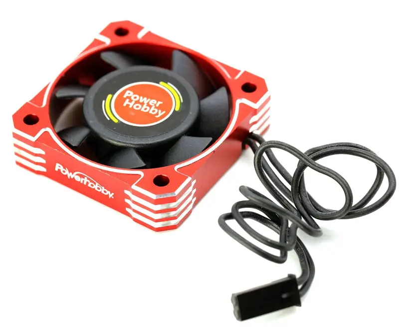 Power Hobby - 40X40x10mm Tornado High Speed Aluminum Rc Cooling Fan 40Mm-Red 1