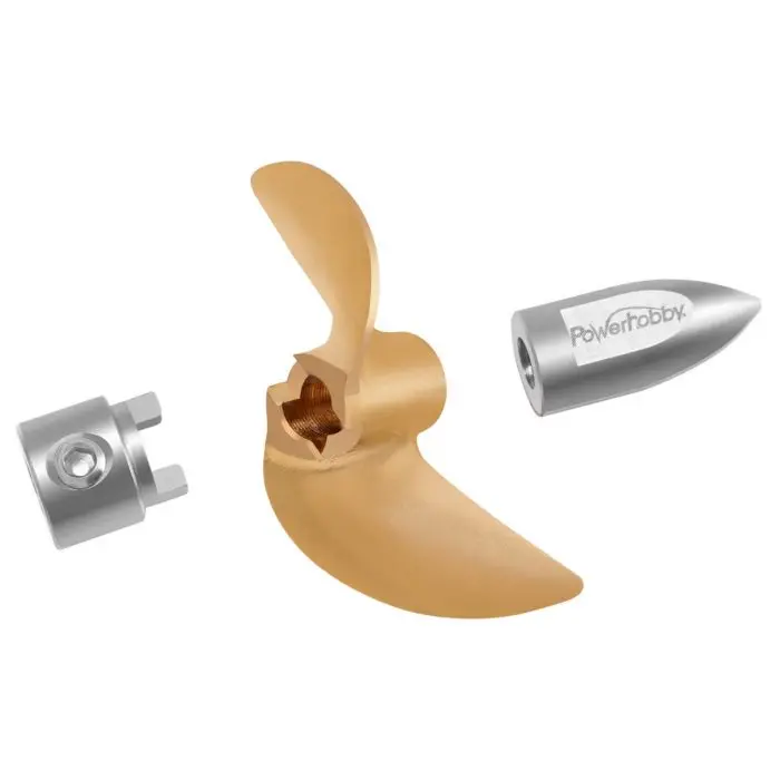 Power Hobby - 42X60mm Brass Prop Set Ss Bullet Nut Drive Dog, For Traxxas M41 / Spartan 1