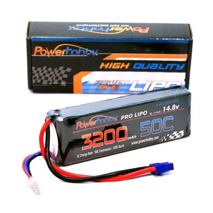 Power Hobby - 4S 14.8V 3200Mah 50C Lipo Battery W/ Ec3 Connector 1