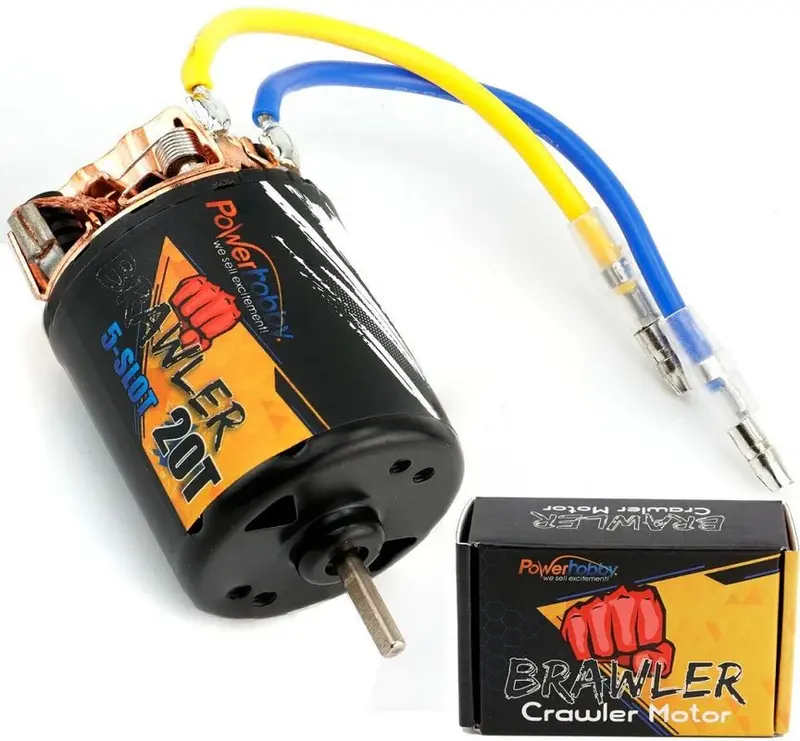Power Hobby - 540 Size 20T 5-Slot Brushed 1/10 Rock Crawler Motor 1