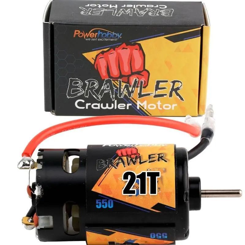 Power Hobby - 550 Size 21T Brushed Motor, W/Reverse Rotation, For Traxxas Trx-4 1
